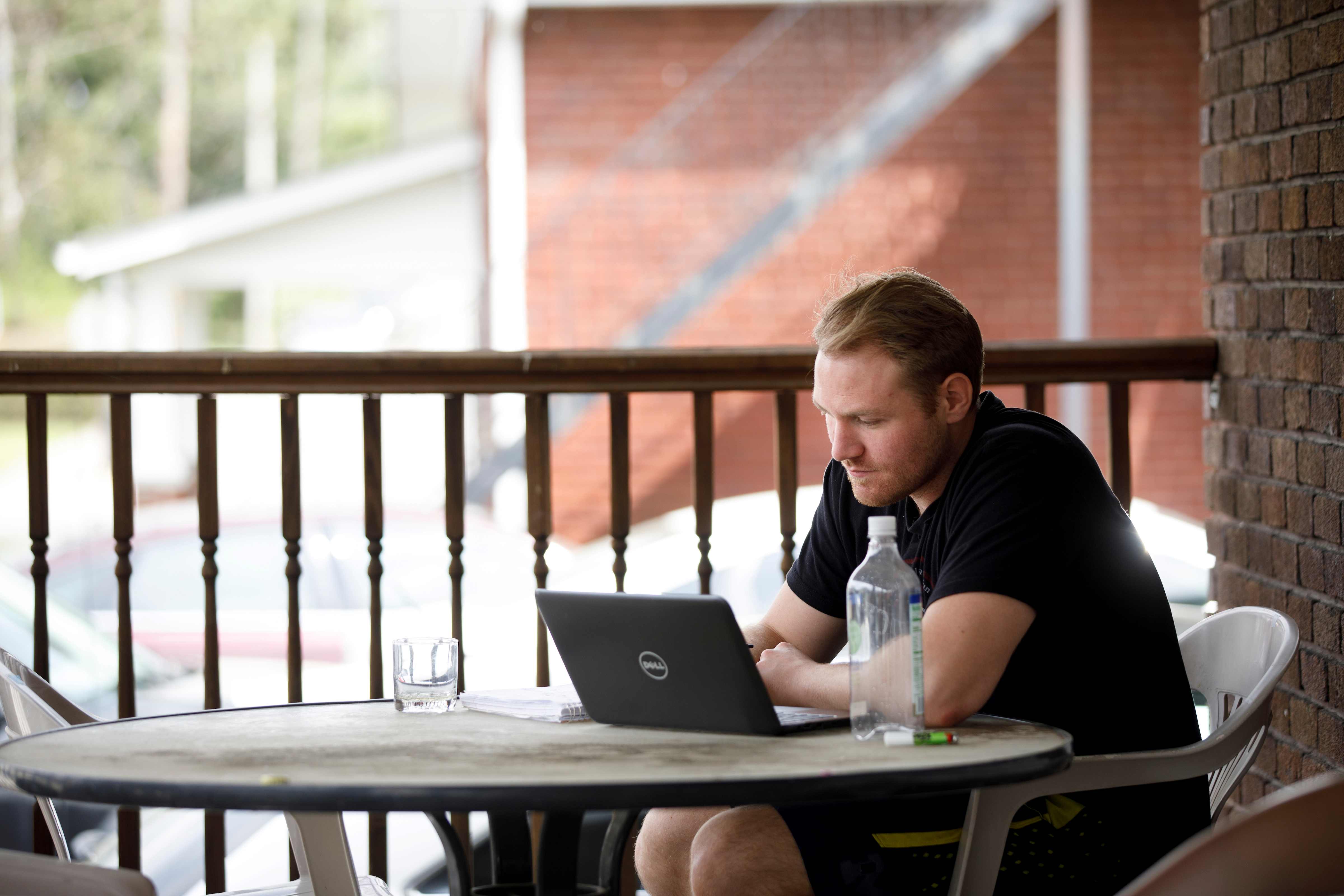 online student outside