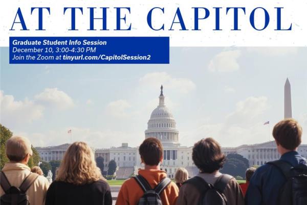 wildcats at the capitol session for graduate students, live in dc for an internship