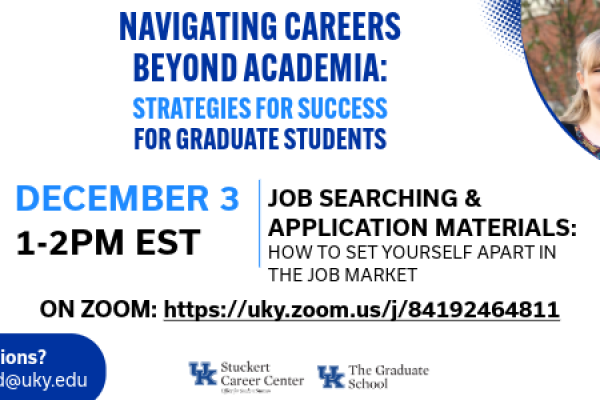 dec 3 1-2 pm on zoom job searching and application materials photo of dr abbie wood