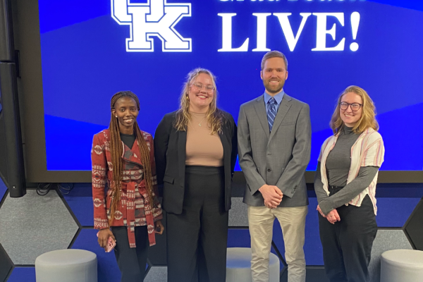 gradteach live winners on stage